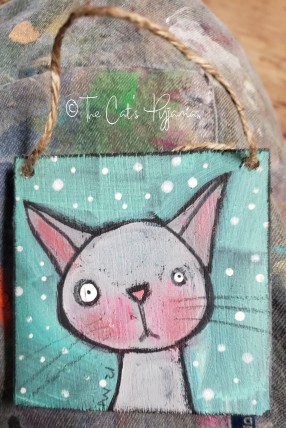 Gray Kitty Ornament
